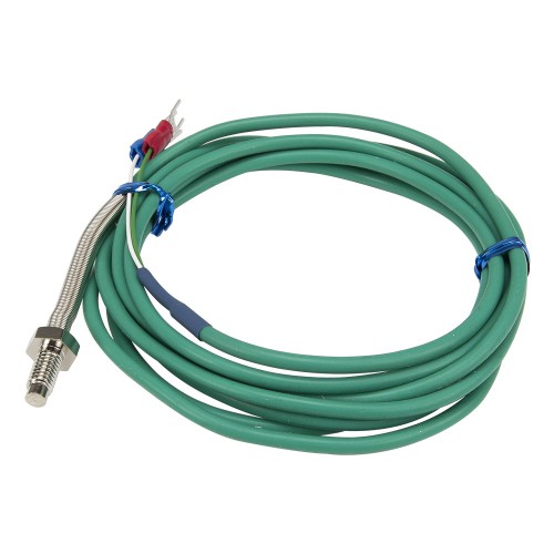 FTARB02 K type M6 bolt spring protected 2m silica gel cable screw thermocouple temperature sensor