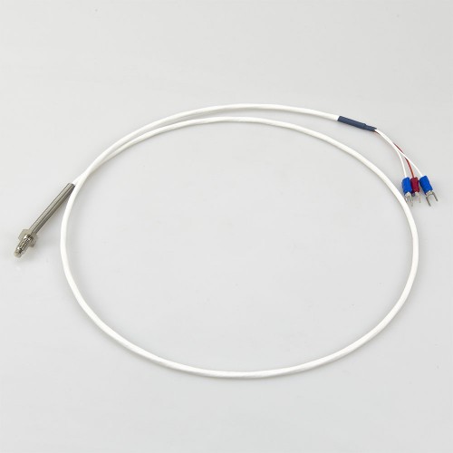 FTARB02 PT100 type 1/3B grade M6 bolt spring protected 1m high quality PTFE cable RTD screw temperature sensor
