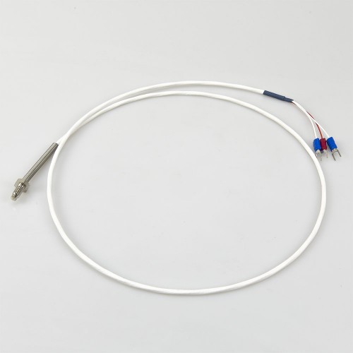 FTARB02 PT100 type 1/3B grade M6 bolt spring protected 1m high quality FEP cable RTD screw temperature sensor