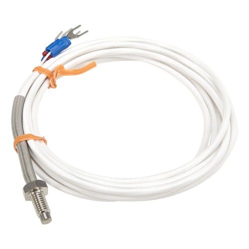 FTARB02 PT100 type 1/3B grade M6 bolt spring protected 2m high quality FEP cable RTD screw temperature sensor