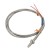 FTARB02 PT100 type 2B grade M6 bolt spring protected 1m red red white no terminal 5mm 304 stainless steel probe (not include thread length) high temperature metal screening cable RTD screw temperature sensor