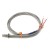 FTARB02 PT100 type 2B grade M6 bolt spring protected 1m red red white no terminal 5mm 304 stainless steel probe (not include thread length) high temperature metal screening cable RTD screw temperature sensor