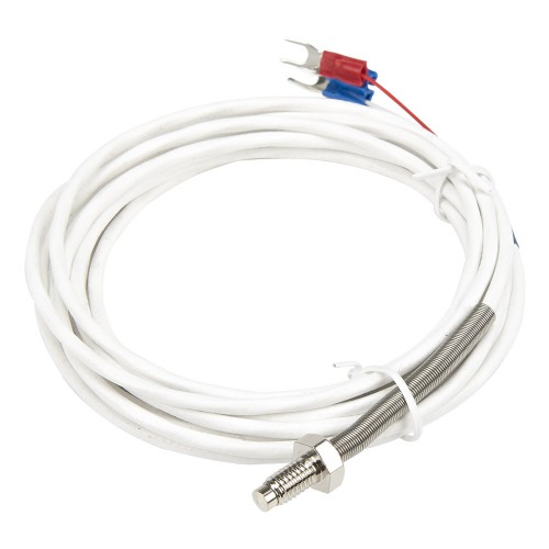 FTARB02 PT100 type 2B grade M6 bolt spring protected 3m high quality FEP cable RTD screw temperature sensor