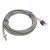 FTARB02 PT100 type B grade M6 bolt spring protected 5m high temperature metal screening cable RTD screw temperature sensor