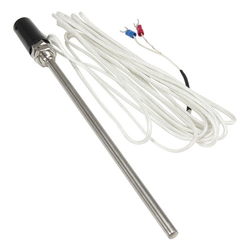 FTARP01 E type 200mm stainless steel probe 5m fibreglass braided cabel thermocouple temperature sensor