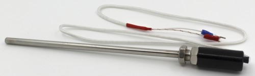 FTARP01 K type 200mm stainless steel probe 1m fibreglass braided cabel thermocouple temperature sensor