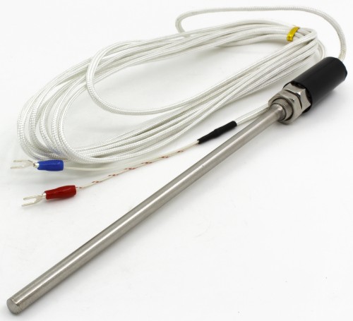 FTARP01 K type 200mm stainless steel probe 5m fibreglass braided cabel thermocouple temperature sensor
