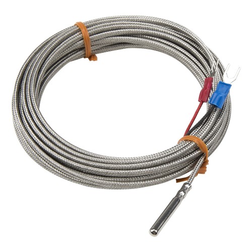 FTARP02 K type 4*30mm polish rod probe 5m high temperature metal screening thermocouple temperature sensor