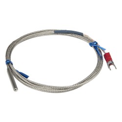 FTARP02 K type 4*30mm polish rod probe 1m usual metal screening cable thermocouple temperature sensor