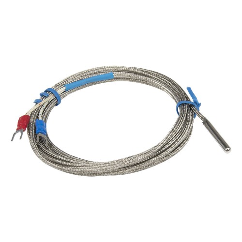 FTARP02 K type 4*30mm polish rod probe 3m usual metal screening cable thermocouple temperature sensor