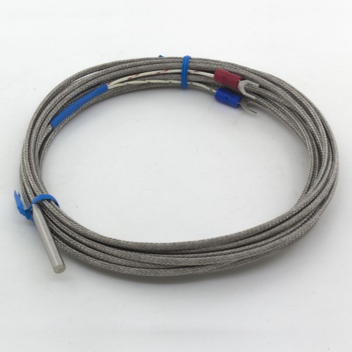 FTARP02 K type 4*30mm polish rod probe 4m usual metal screening cable thermocouple temperature sensor
