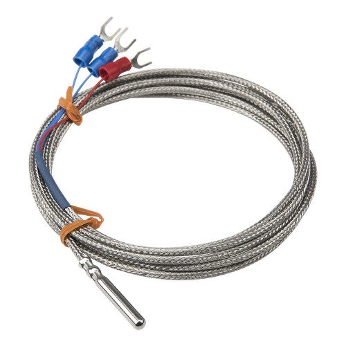 FTARP02 PT100 type 2B grade 4*30mm polish rod probe 2m usual metal screening cable RTD temperature sensor