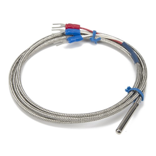 FTARP02 PT100 type A grade 4*30mm polish rod probe 1m high temperature metal screening cable RTD temperature sensor