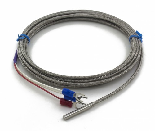 FTARP02 PT100 type A grade 4*30mm polish rod probe 3m high temperature metal screening cable RTD temperature sensor