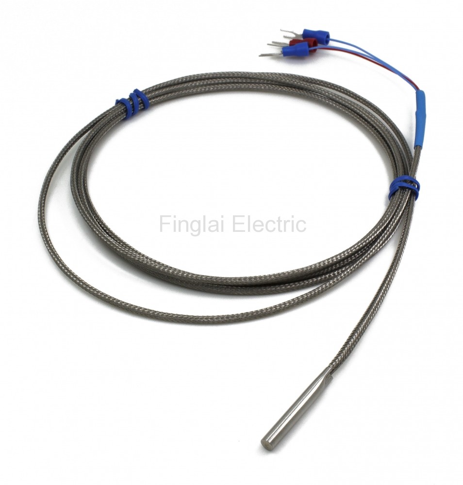 -50-420C Pt100 Thermocouple 4mm x 30mm Temperature Sensor Probe with 5M Cable 58-788F 