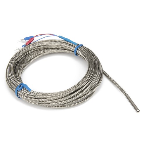 FTARP02 PT100 type B grade 4*30mm polish rod probe 7m usual metal screening cable RTD temperature sensor