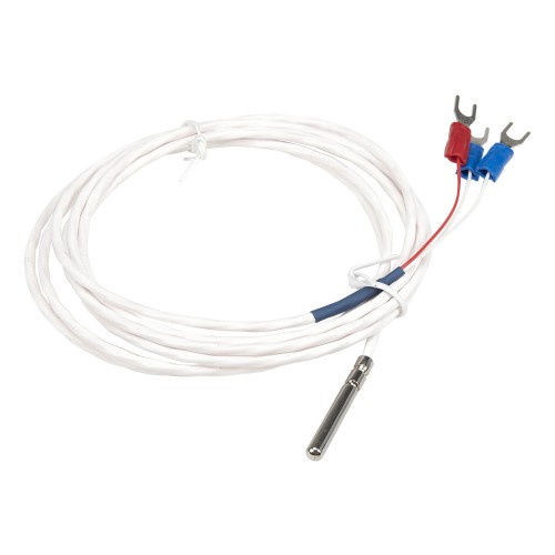 FTARP04 PT100 waterproof anticorrosive type 2B grade 2m white FEP silver plated copper cable 4*30mm polish rod probe RTD temperature sensor