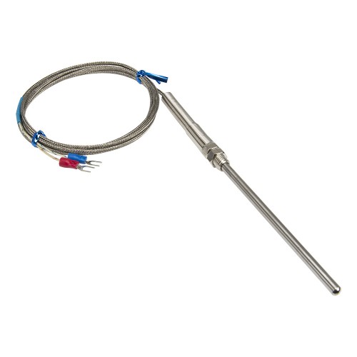 FTARP07 K type M8 screw thread 5*100mm probe 1.5m metal screening cable thermocouple temperature sensor