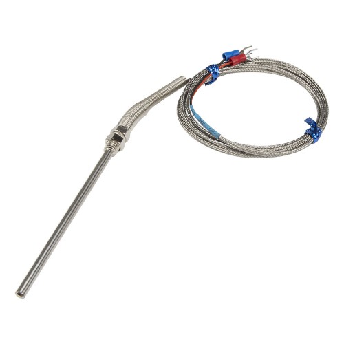 FTARP07 K type M8 screw thread 5*100mm probe 2m metal screening cable thermocouple temperature sensor