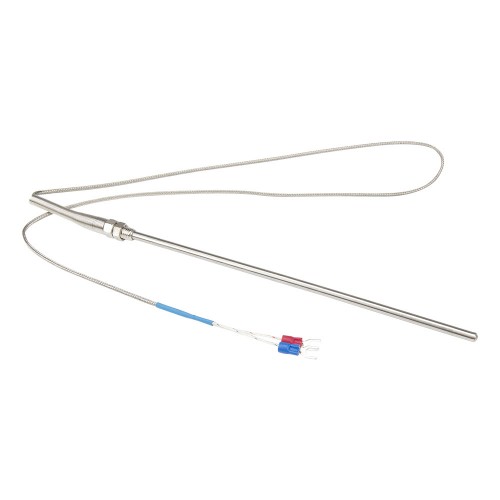 FTARP07 K type M8 screw thread 5*200mm probe 1m metal screening cable thermocouple temperature sensor