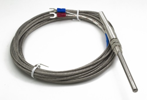 FTARP07 K type M8 screw thread 5*50mm probe 5m metal screening cable thermocouple temperature sensor