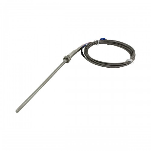 FTARP07 PT100 type M8 screw thread 5*150mm stainless steel probe 3m metal screening cable RTD temperature sensor