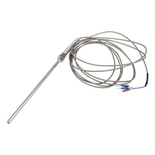 FTARP07 PT100 type M8 screw thread 5*150mm stainless steel probe 3m metal screening cable RTD temperature sensor