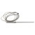 FTARP07 PT100 type M8 screw thread 5*150mm stainless steel probe 3m metal screening cable RTD temperature sensor