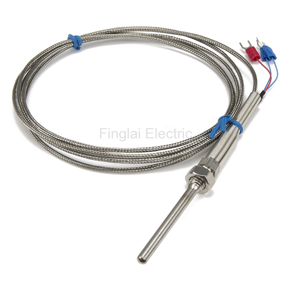 PT100  RTD Temperature Sensor Probe 0-400℃ 50/100mm Cable Thermocouple 