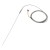 FTARP08 J type 1.5*250mm 321 stainless steel flexible probe 2m metal screening cable sheathed thermocouple temperature sensor