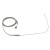 FTARP08 J type 1.5*400mm 321 stainless steel flexible probe 2m metal screening cable sheathed thermocouple temperature sensor