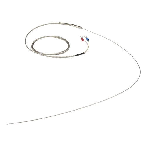 FTARP08 J type 1*500mm 321 stainless steel flexible probe 1.5m metal screening cable sheathed thermocouple temperature sensor