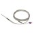 FTARP08 J type 2*50mm 321 stainless steel flexible probe 2m metal screening cable sheathed thermocouple temperature sensor