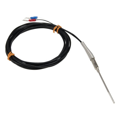 FTARP08 J type 2*50mm 321 stainless steel flexible probe 2m multi strand metal screening cable sheathed thermocouple temperature sensor