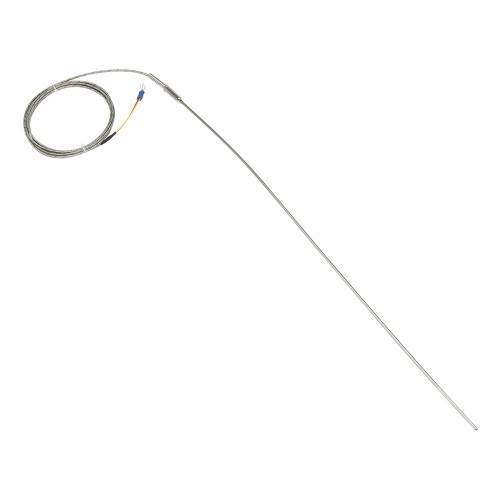 FTARP08 J type 3*500mm 321 stainless steel flexible probe 2m metal screening cable sheathed thermocouple temperature sensor