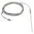 FTARP08 K type 2*100mm 316L stainless steel flexible probe 3m metal screening cable cable thermocouple temperature sensor