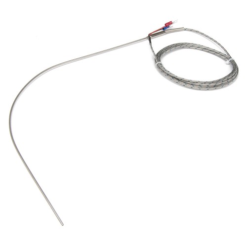 FTARP08 K type 2*400mm 316L stainless steel flexible probe 2m metal screening cable cable thermocouple temperature sensor
