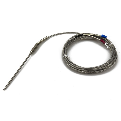 FTARP08 K type 3*100mm 316L stainless steel flexible probe 3m metal screening cable thermocouple temperature sensor