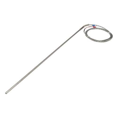 FTARP08 K type 5*400mm 316L stainless steel flexible probe 2m metal screening cable cable thermocouple temperature sensor