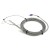 FTARP08 K type 0.5*1000mm 321 stainless steel flexible probe 5m metal screening cable sheathed thermocouple temperature sensor