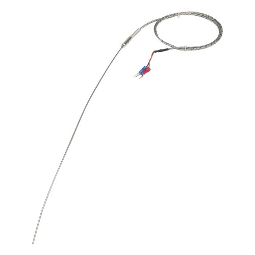 FTARP08 K type 1.5*300mm 321 stainless steel flexible probe 0.2m metal screening cable thermocouple temperature sensor