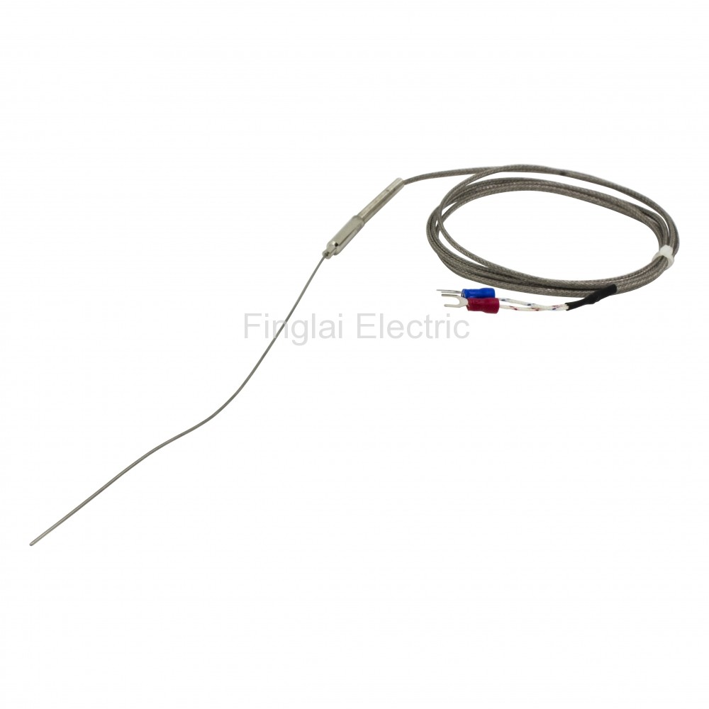 Ultra Thin Stainless Steel K-type Thermocouple Flexible Sensor 1mm SSP-1-100 