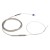 FTARP08 K type 1*400mm 321 stainless steel flexible probe 1.5m metal screening cable sheathed thermocouple temperature sensor