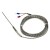 FTARP08 K type 2*100mm 321 stainless steel flexible probe 4m metal screening cable thermocouple temperature sensor