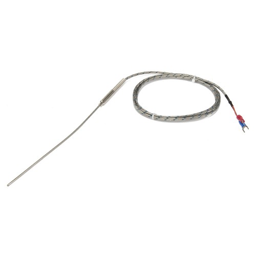 FTARP08 K type 2*150mm 321 stainless steel flexible probe 1.5m metal screening cable thermocouple temperature sensor