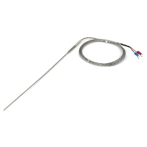 FTARP08 K type 2*200mm 321 stainless steel flexible probe 1.5m metal screening cable thermocouple temperature sensor
