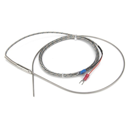 FTARP08 K type 2*500mm 321 stainless steel flexible probe 1.5m metal screening cable thermocouple temperature sensor
