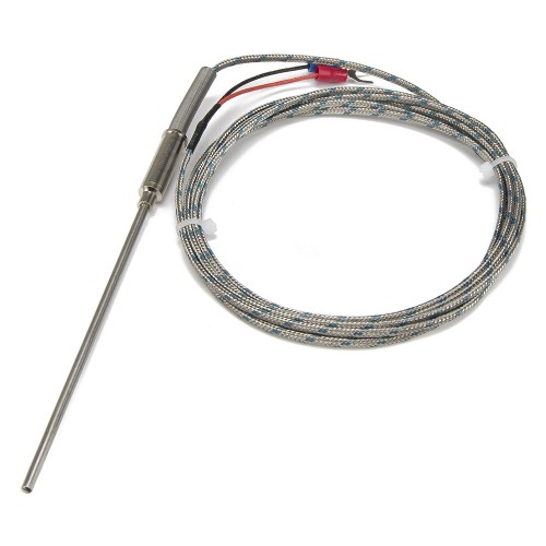 FTARP08 K type 3*100mm 321 stainless steel flexible probe 2m metal screening cable thermocouple temperature sensor