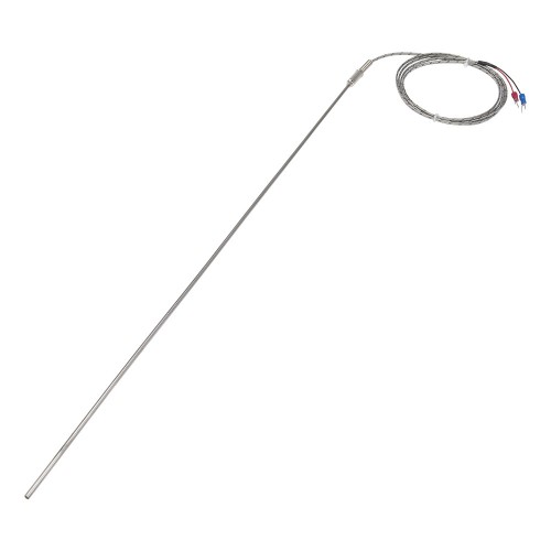 FTARP08 K type 3*500mm 321 stainless steel flexible probe 1.5m metal screening cable thermocouple temperature sensor