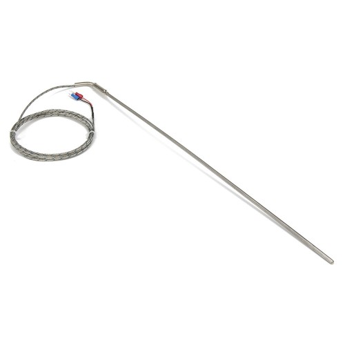 FTARP08 K type 4*400mm 321 stainless steel flexible probe 2m metal screening cable thermocouple temperature sensor